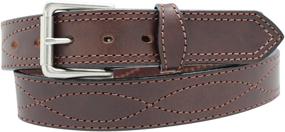 img 2 attached to 🔩 Rugged Mens Harness Leather Work Belt: Essential Men's Accessory in Belts