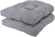 🪑 arlee - tyler chair pad seat cushion, memory foam, non-skid backing, durable fabric, enhanced comfort and softness, pressure-reducing body contouring, washable, 15.5 x 15.5 inches (alloy gray, set of 2) logo