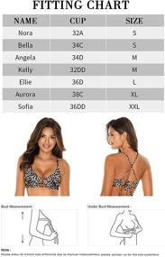 img 1 attached to 👙 RELLECIGA Womens Strappy Longline Triangle Swimsuit & Cover Up Collection: Stylish Women's Clothing for Beach Bliss