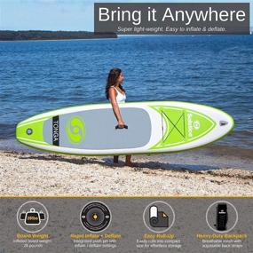 img 2 attached to Solstice Inflatable Stand-Up Paddle Board: Versatile, Durable, and Performance-Enhancing, Perfect for All Skill Levels!