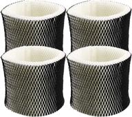 ❄️ tomoon “c” humidifier filter wick replacement for holmes hwf65: pack of 4 логотип