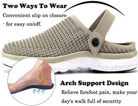 img 1 attached to 👞 ZUSERIS Men's Breathable Comfort Walking Slippers Shoes