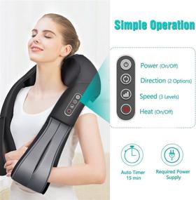 img 2 attached to Shiatsu Shoulder Massager Electric Kneading