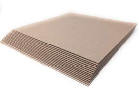 img 2 attached to 📦 Premium 8.5 x 11 Inches Kraft Heavy-duty Chipboard Sheets - 70 Point Thickness, Pack of 15