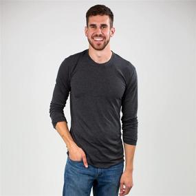 img 2 attached to Slim Fit Sleeve Crewneck T Shirt Cotton Men's Clothing and Shirts
