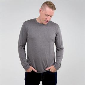 img 3 attached to Slim Fit Sleeve Crewneck T Shirt Cotton Men's Clothing and Shirts