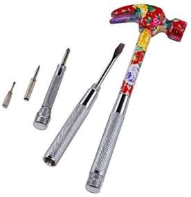 img 3 attached to 🔨 EnkayToolbox Floral Hammer Screwdriver - Multiple Colors