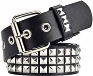 💎 edgy elegance: studded metal pyramid square leather – sizzling style and durability combined logo