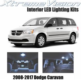 img 4 attached to 🚗Улучшите свой Dodge Grand Caravan 2008-2017 с набором интерьерных светодиодных ламп от XtremeVision (16 штук), холодного белого освещения + инструмент для легкой установки.