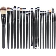 💄 emaxdesign professional makeup brush set - 20 pieces for face, eyes, eyeliner, foundation, blush, lips - powder, liquid, cream cosmetics blending brush tool logo