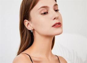 img 3 attached to 👂 Hypoallergenic Huggie Hoop Earrings for Women: Lightweight Chunky Hoops for Girls