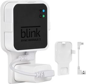 img 4 attached to 🔌 Convenient Outlet Wall Mount for Blink Sync Module 2 - Organize Blink Camera Setup Effortlessly with Short Cable and Mess-Free Design