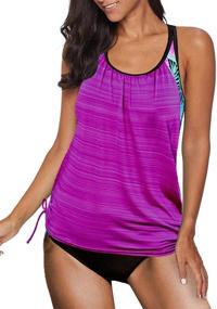 img 4 attached to Dokotoo Swimsuit Swimsuits Drawstring Swimwear Women's Clothing in Swimsuits & Cover Ups