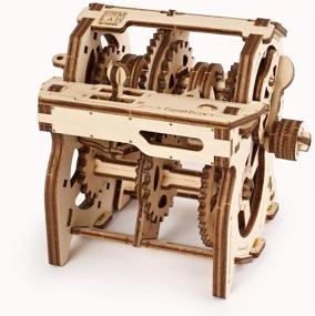 img 3 attached to 🔧 Unleash the Engineering Genius with UGEARS STEM Gearbox Model Kit