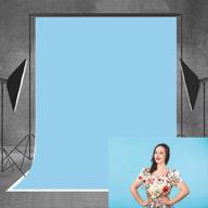 📷 allenjoy 5x7ft baby blue fabric photography backdrop - solid pure blue color background for baby, wedding, headshots, portrait photoshoot - ideal photo studio props for photographers logo