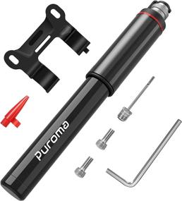 img 4 attached to 🚲 Puroma Mini Bike Pump with Mounting Bracket - Fast Inflation, 120 Psi - Fits Schrader & Presta Valve - Ultra-Light Air Pump for Road, Mountain, and Electric Bikes