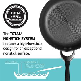 img 1 attached to 🍳 Circulon Symmetry Hard Anodized Nonstick Cookware Set with Bakeware - 11-Piece, Black: Ultimate Kitchen Essentials