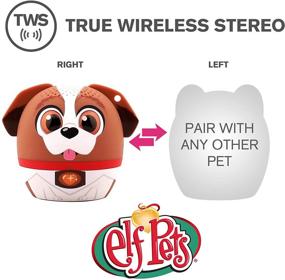img 2 attached to Мой аудио-питомец Mini Bluetooth беспроводной динамик в виде животного - True Wireless Stereo - Подключите с другим TWS-питомцем для мощного богатого звука в комнате - Эльф на полке (St)