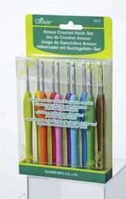 img 1 attached to 💖 Amour Crochet Hook Set by Clover - 10 Sizes