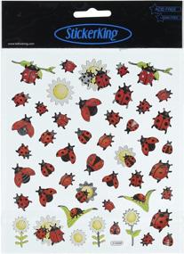 img 1 attached to 🌻 Multicolored Sticker with Ladybugs and Sunflowers by Tattoo King SK129MC-4175.