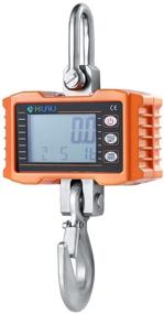 img 4 attached to Klau 1000kg 2000lb Digital Hanging Scale for Farm Factory - 🌀 Heavy Duty Crane Scale & Smart Measuring Tool in Vibrant Orange Color