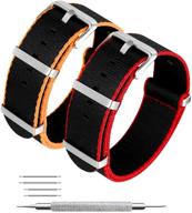 ⌚️ enhance style and durability with megalith premium ballistic straps replacement women's watches logo