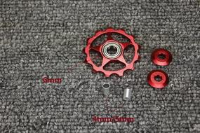 img 2 attached to 🚴 Enhance Performance with Stylrtop 2 pcs Bike 13T Aluminum Sealed Bearing Jockey Wheel Rear Derailleur Pulleys for Shimano & Sram, etc.