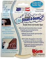 lite steam-a-seam 2 double stick fusible web - 1/2x20 yds by warm company logo