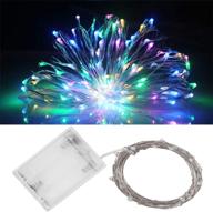 🎉 alkbo battery string lights: 10ft 30leds fairy lights for bedroom wedding party christmas halloween (colors) logo