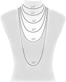 img 1 attached to 💎 Stylish and Chic: Ritastephens Sterling Silver Long Flat Curved Bar Pendant Necklace - 18''