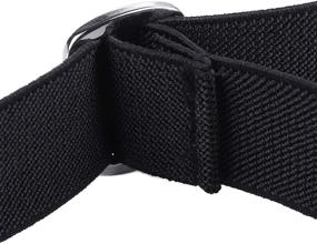 img 1 attached to 👧 WELROG Toddler Kids Adjustable Buckle Belt- Stylish Elastic Silver Buckle Belts for Girls and Boys