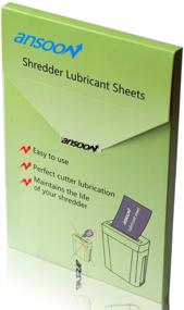 img 1 attached to Premium 24PCS Ansoon Paper Shredder Lubricant Sheets for Sharpening & Lubrication
