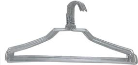 img 1 attached to BriaUSA Heavy Duty 100 Pack Coat Hangers: Sturdy 18 inch Length, 11.5 Gauge Thickness, Galvanized Metal Wire, Standard Clothes Hangers - Ultimate Closet Organization Solution