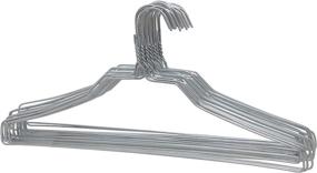 img 2 attached to BriaUSA Heavy Duty 100 Pack Coat Hangers: Sturdy 18 inch Length, 11.5 Gauge Thickness, Galvanized Metal Wire, Standard Clothes Hangers - Ultimate Closet Organization Solution