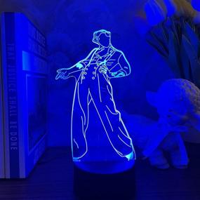 img 1 attached to 🌟 Harry Styles 3D Anime Night Light Lamp – Gift for Fans & Bedroom Decor – Touch Sensor Color Changing LED Desk Lamp - Harry Styles Touch-Based Illumination