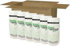 img 2 attached to Green Heritage, Eco-Friendly 2-Ply Paper Towels, 85 Sheets per Roll, Pack of 6 Rolls