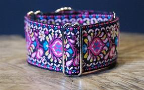 img 1 attached to 🐾 Premium 2" Wide Martingale Dog Collar for Greyhound Saluki Whippet and Similar Breeds