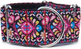 img 3 attached to 🐾 Premium 2" Wide Martingale Dog Collar for Greyhound Saluki Whippet and Similar Breeds