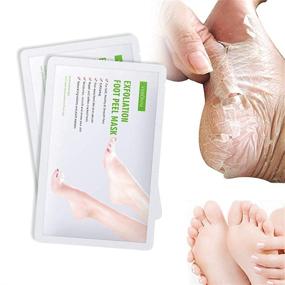 img 3 attached to 👣 VERONNI Exfoliating Peeling Foot Mask - Visible Results for Cracked Heels, Dead Skin, Calluses | Remove and Repair Rough Dry Toes | Achieve Baby Soft Smooth Touch Feet (2pc)