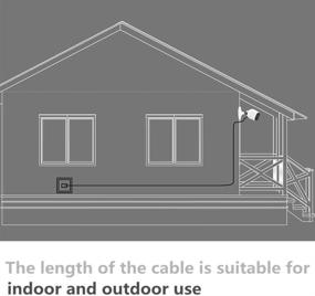 img 3 attached to Кабель питания Arlo длиной 30 футов / 9 м и кабели зарядки - совместимы с Arlo Pro/Pro 2/Arlo GO - погодостойкие для использования на улице и внутри помещений - не требует зарядки.