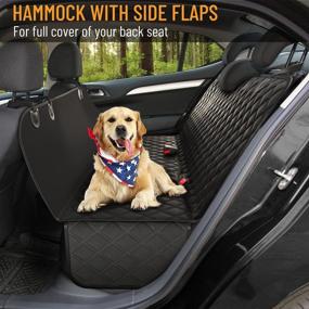 img 3 attached to 🐶 Waterproof Nonslip Dog Back Seat Cover Protector - Scratchproof Hammock for Dogs: Ultimate Backseat Protection Against Dirt, Pet Fur, and More! Durable Pets Seat Covers Ideal for Cars & SUVs