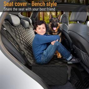 img 2 attached to 🐶 Waterproof Nonslip Dog Back Seat Cover Protector - Scratchproof Hammock for Dogs: Ultimate Backseat Protection Against Dirt, Pet Fur, and More! Durable Pets Seat Covers Ideal for Cars & SUVs