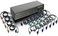 🔌 iogear 16-port usb ps/2 combo kvm switch with complete cable set (gcs1716kit) logo