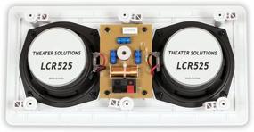 img 2 attached to 🎭 Театральные решения LCR525: компактные белые встраиваемые колонки для центрального канала домашнего кинотеатра.