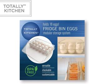 img 3 attached to 🥚 Plastic Egg Holder with Lid & Handles - BPA Free Fridge Organizer, Clear Refrigerator Storage Container, 18 Egg Tray