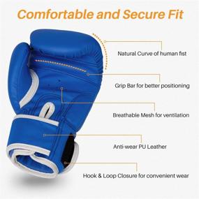 img 2 attached to 🥊 Liberlupus Kids Boxing Gloves for Boys and Girls aged 3-15 - Youth Boxing Training Gloves, Sparring Punching Gloves for Punching Bag, Kickboxing, Muay Thai, and MMA