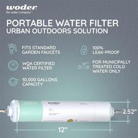 img 3 attached to 💧 Woder 10K Port Portable Purification Stations: Compact and Reliable Water Filters for On-the-Go Hydration