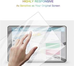 img 2 attached to 📱 Защитная пленка для экрана навигатора Garmin RV 1090 10 дюймов - закаленное стекло против взрывов, твердость 9H, антибликовое и устойчивое к царапинам, защита сенсорного экрана с четким изображением HD