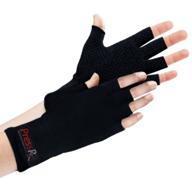 🧤 pressrx compression arthritis gloves - comfortable pain relief for rheumatoid, carpal tunnel & more (1 pair) - large size, fingerless design логотип