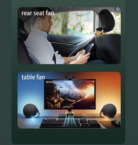img 1 attached to 🔌 Stay Cool with the SYVORTIK Black Car Seat Cooling Fan: Lightweight and Portable USB Fan for Universal Car Truck SUV, 3 Adjustable Speeds, Low Noise, Includes Car Charger